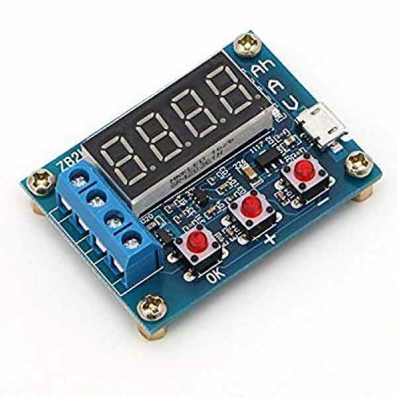 SHOKITECH 18650 Li-ion Lithium Battery Capacity Tester - Digital Battery Analyzer for 3.7V Rechargeable Batteries - Perfect for Vape Mods, Flashlights, and DIY Electronics Projects