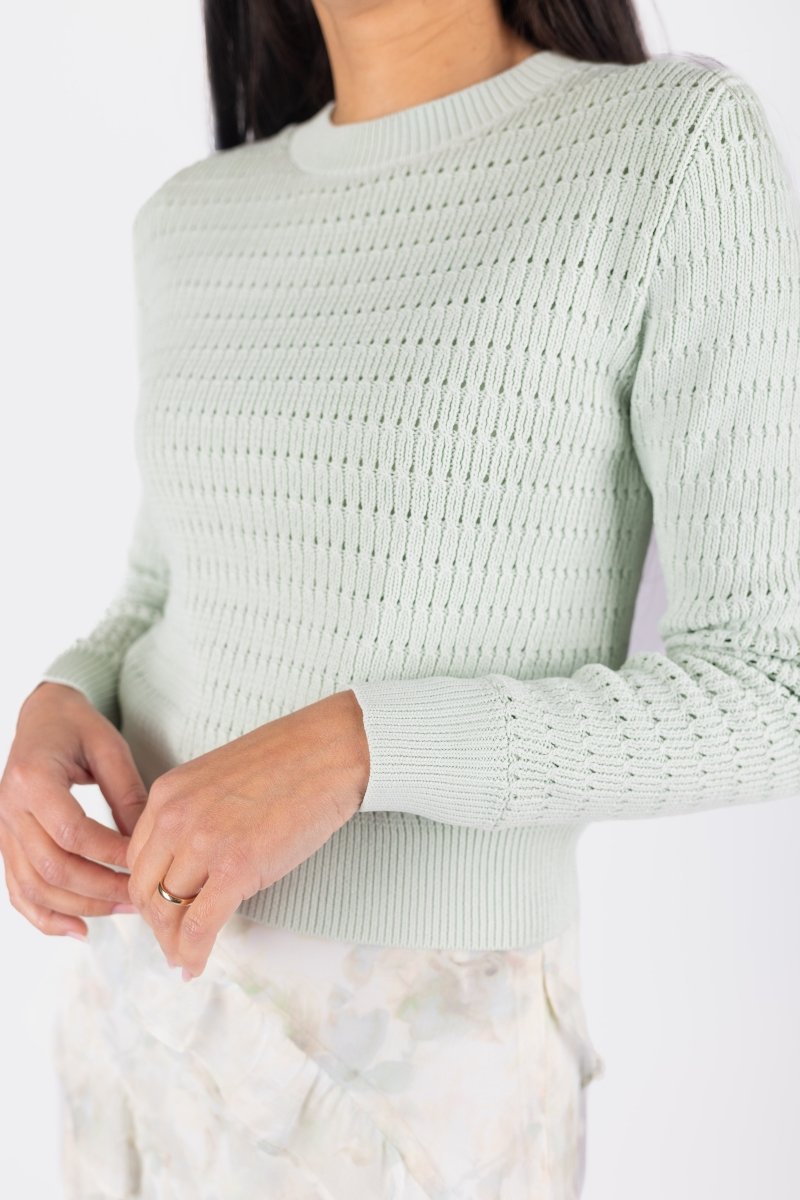 PAIGE Women's Light Mint Top - Soft Casual Blouse for Everyday Wear | Perfect for Office, Date Night & Spring Outfits