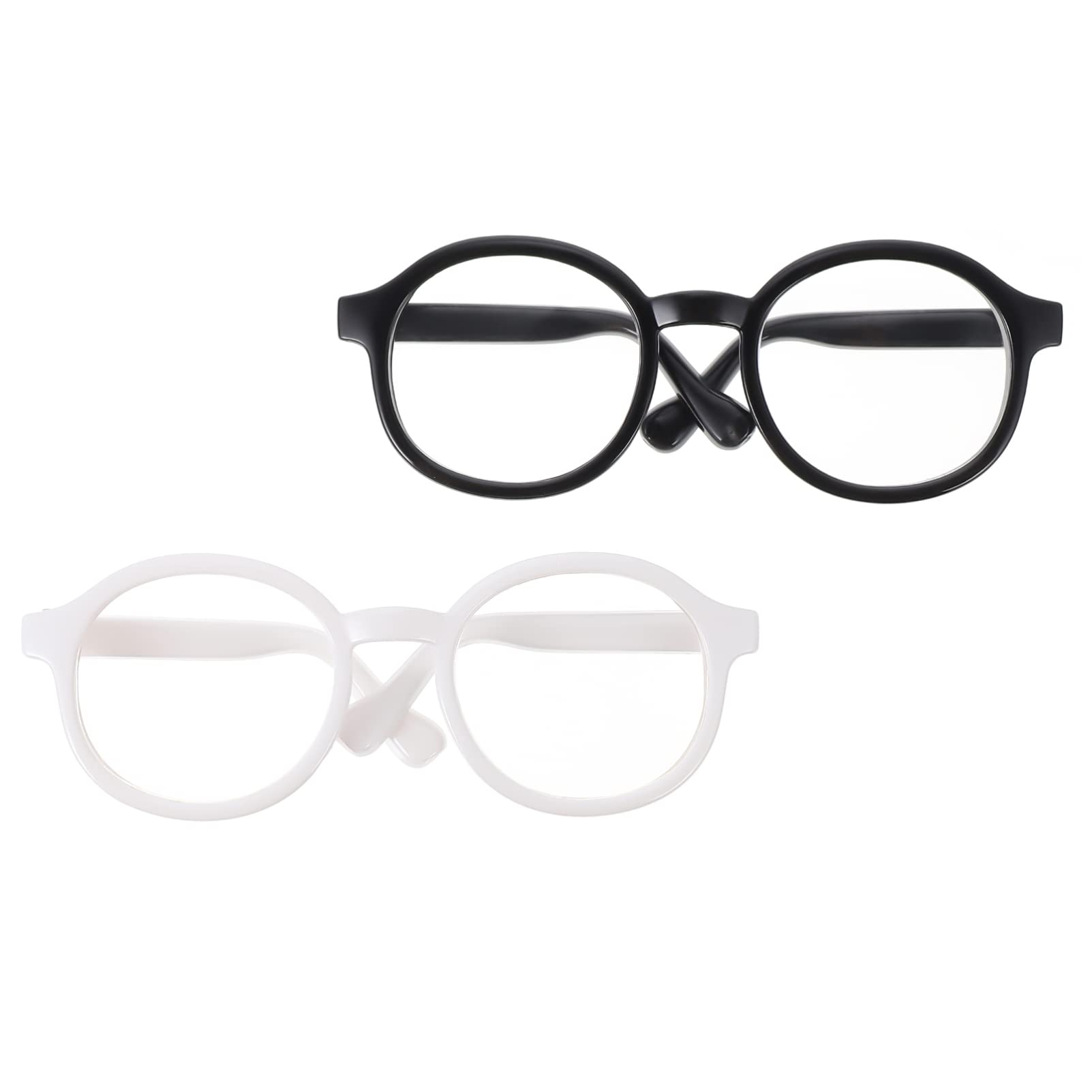 Balacoo 2Pcs Transparent Pet Glasses for Dogs & Cats - UV Protection Dog Sunglasses, Plastic Eyewear for Small Pets - Perfect for Christmas Nativity Decor, Pet Parties & Costume Accessories