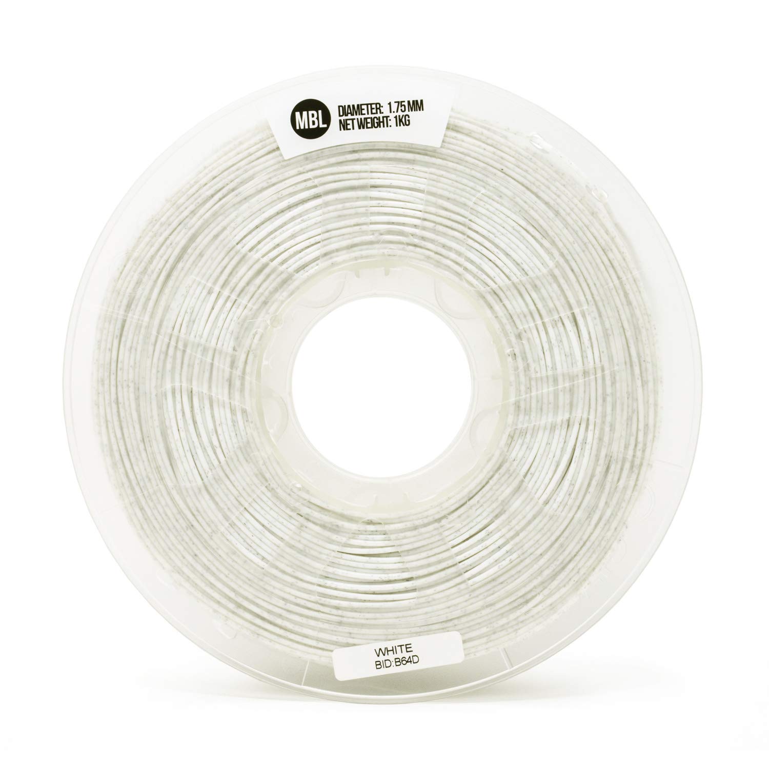 Gizmo Dorks Premium White Marble PLA 3D Printer Filament 1.75mm 1kg Spool - High Quality 3D Printing Material for Cosplay Props, Home Decor & DIY Projects