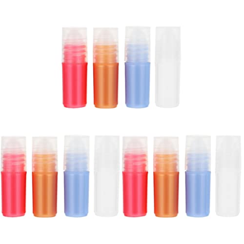 FRCOLOR 60 Pack 3ml Refillable Roller Ball Bottles - Empty Plastic Roll-On Bottles for Essential Oils, Perfumes & DIY Skincare - Perfect for Travel, Aromatherapy & Home Use
