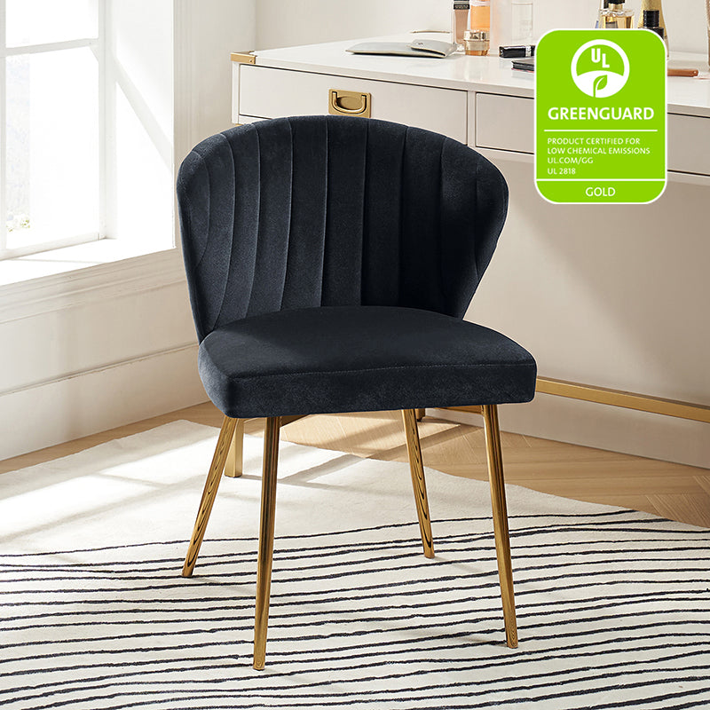 Luxury Aruna Velvet Upholstered Accent Chair - Soft Velvet Fabric, Comfortable Seating for Living Room, Bedroom, or Office - Elegant Home Decor & Stylish Furniture