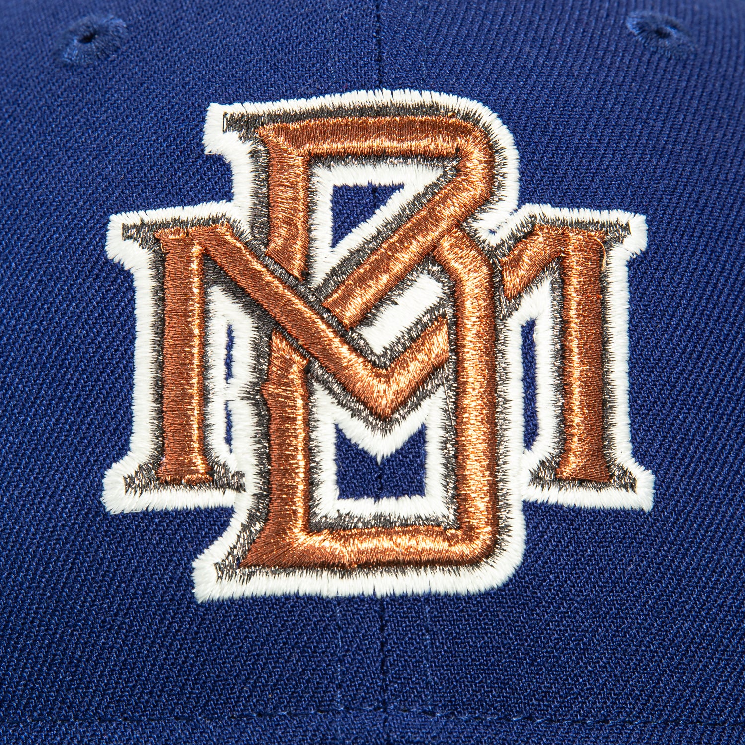 New Era 59Fifty Milwaukee Brewers Baseball Cap with Monster Logo & Heroes Patch - Royal Blue & Green - Official MLB Licensed Hat for Baseball Fans & Sports Enthusiasts - Perfect for Games, Collecting & Everyday Wear
