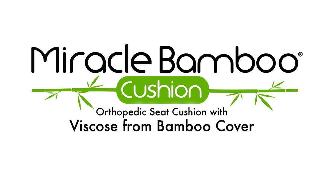 Miracle Bamboo Cushion - Premium Comfort & Support for Back Pain Relief - Perfect for Office Chairs, Car Seats, and Home Sofas