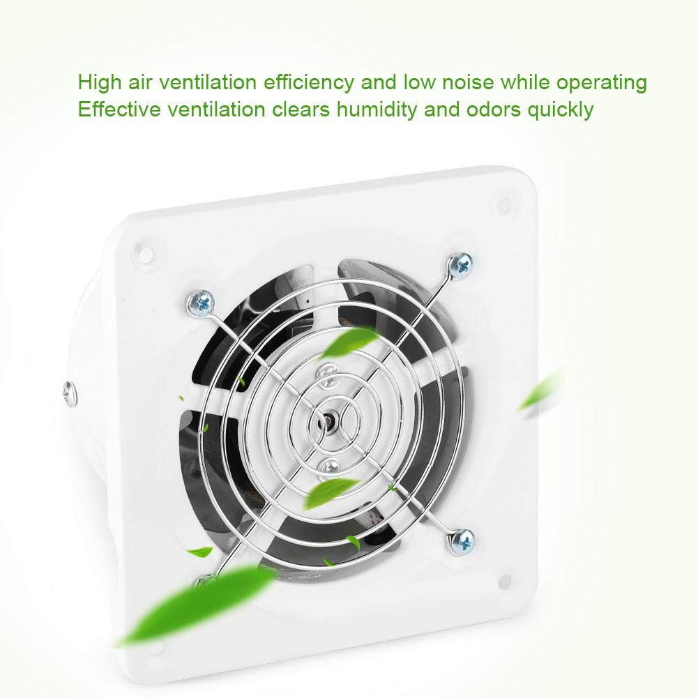 Fdit Wall Mount & Ceiling Exhaust Fan - Powerful Built-in Ventilation Fan for Bathroom, Kitchen, Home Use | Quiet Air Extractor for Odor Removal & Humidity Control