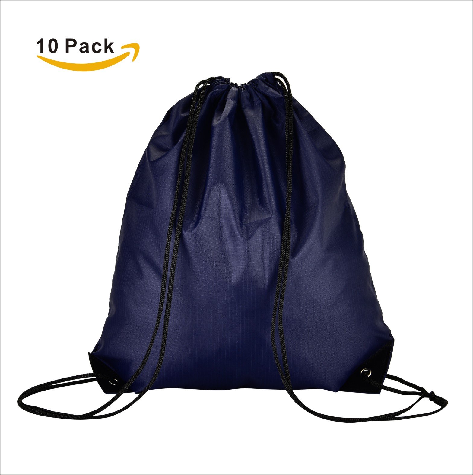 10 Pack LIHI Ripstop Drawstring Backpacks - Durable Party Favors, Team Gifts & Goody Bags for Sports Events, Birthday Parties & School Activities
