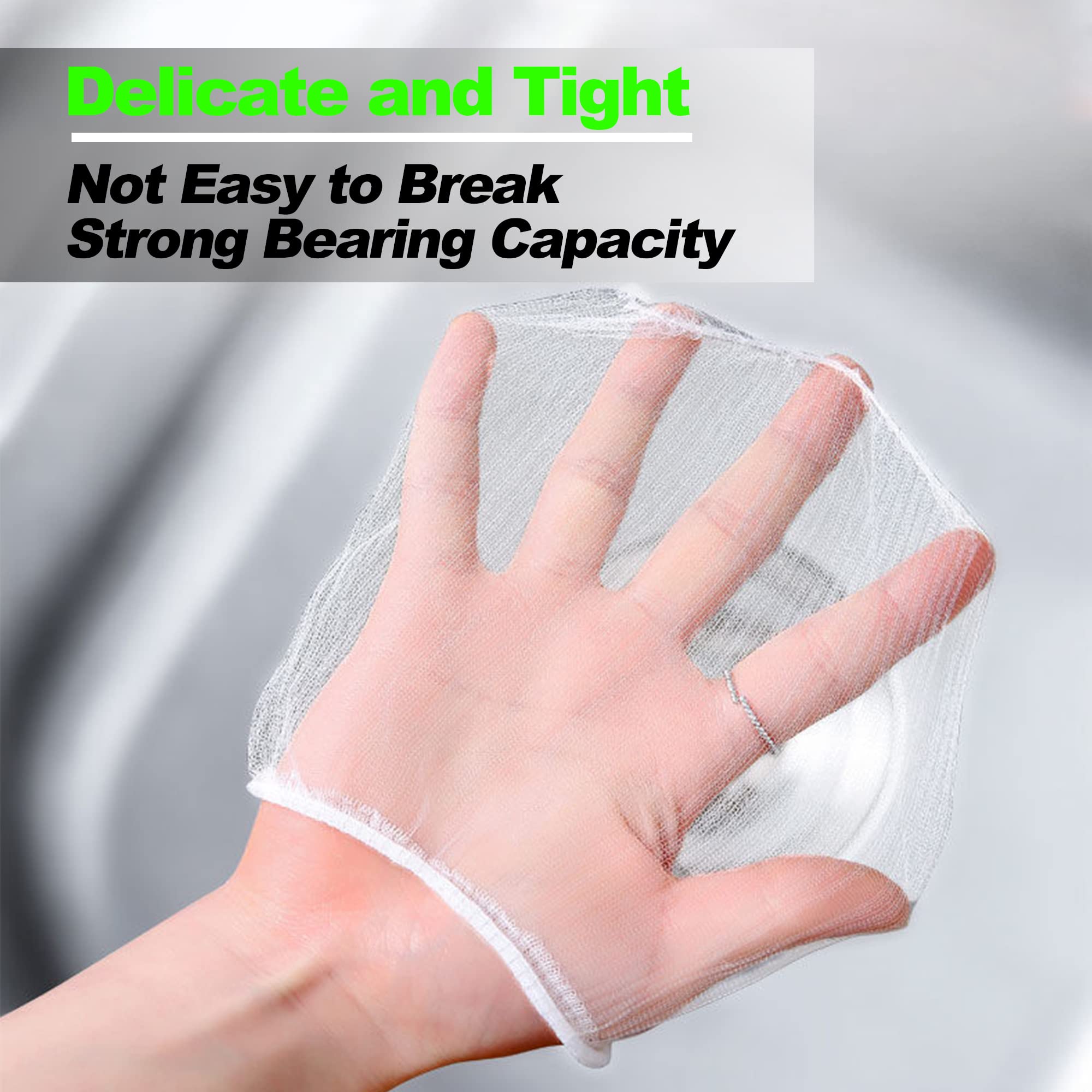 100-Pack Disposable Mesh Sink Strainer Bags - High Elasticity Kitchen Sink Filter for Food Waste & Leftovers | Perfect for Collecting Garbage, Preventing Clogs in Kitchen Sinks & Drains