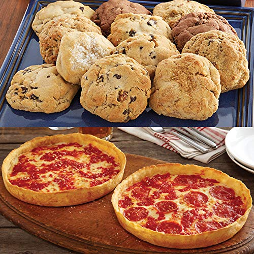 Carol's Large Assorted Gift Box with 2 Lou Malnati's Chicago Deep Dish Sausage Pizzas | Premium Food Gift for Holidays, Corporate Events & Family Gatherings