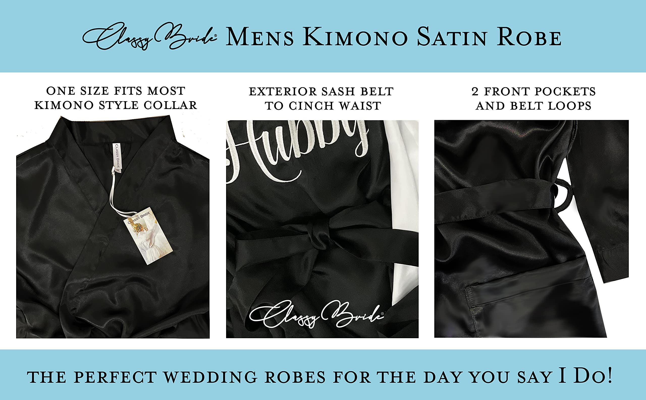 Luxury Bride and Groom Satin Robe Set - Wedding Getting Ready Outfits for Bridal Party & Honeymoon - Perfect for Pre-Wedding Photos, Spa Days & Romantic Getaways