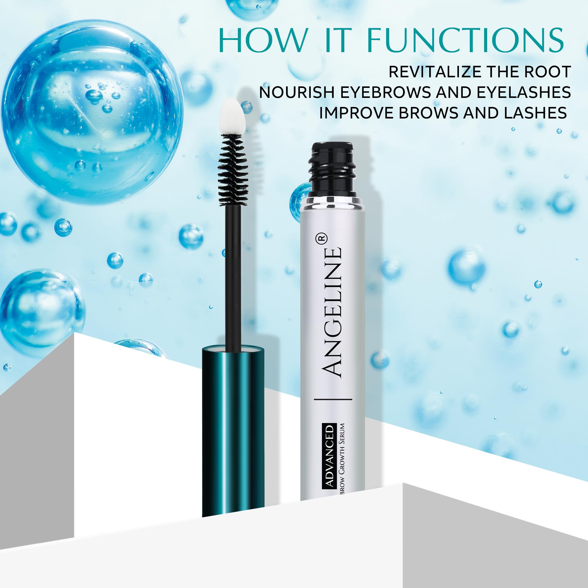Premium Eyebrow Growth Serum for Thicker Fuller Brows - Natural Lash & Brow Enhancer with Biotin & Peptides - 5ml - Perfect for Sparse Brows & Daily Beauty Routine
