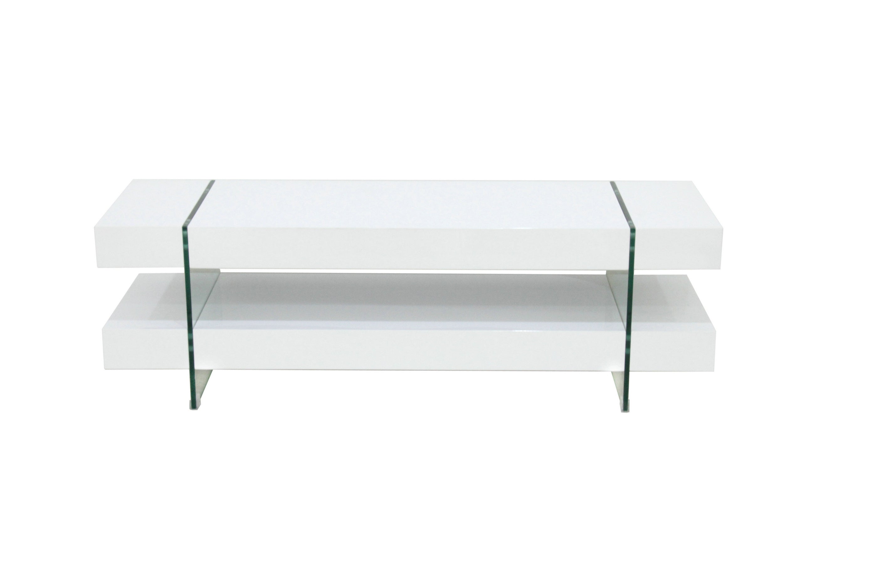 59 Inch TV Stand in White - Modern Entertainment Center for Living Room, Bedroom & Home Theater