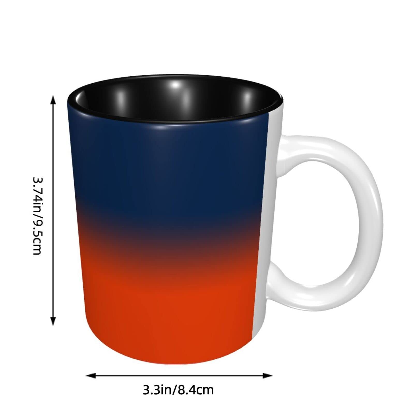 Personalized Baseball Coffee Mug - Custom Ceramic Cup with Handle, Team Colors & Name/Number - Great Gift for Baseball Fans, Men & Women - Perfect for Home, Office & Game Day Use
