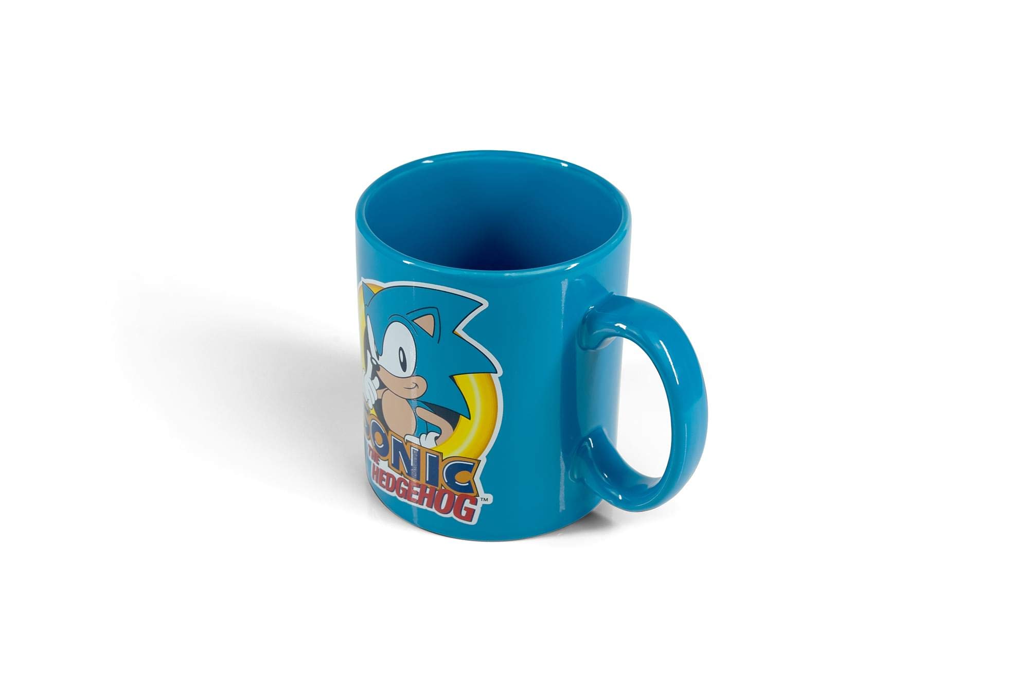 Sonic The Hedgehog Blue 16oz Ceramic Coffee Mug - Gift for Gamers & Collectors - Perfect for Home, Office, or Gaming Room Use