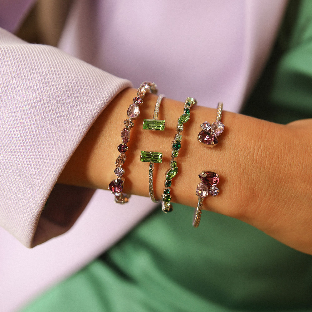 Antonia Green Bracelet Set - Elegant Stackable Beaded Jewelry for Women | Perfect for Everyday Wear, Gifts & Special Occasions