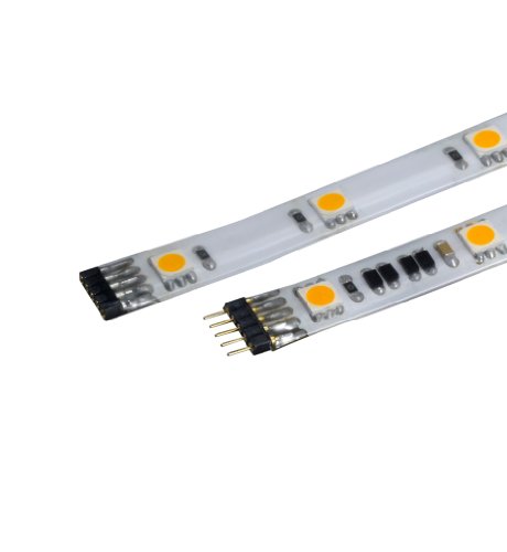 WAC Lighting LED-T24P-5-WT InvisiLED Pro 5 Foot Tape Light, 3000K Warm White - Flexible LED Strip for Under Cabinet Lighting, Cove Lighting, and Home Accent Lighting