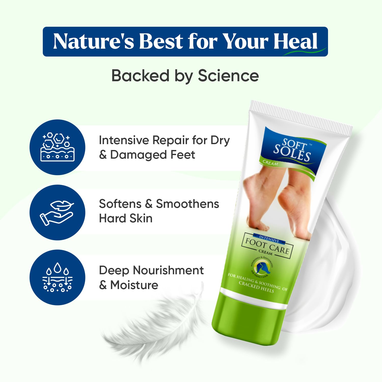 Best Foot Cream for Cracked Heels & Dry Skin | Softens Hard Skin & Deeply Moisturizes | Healing & Nourishing Foot Care Treatment | Pack of 4 (30g Each) | Perfect for Pedicures, Overnight Foot Masks & Daily Foot Care Routine