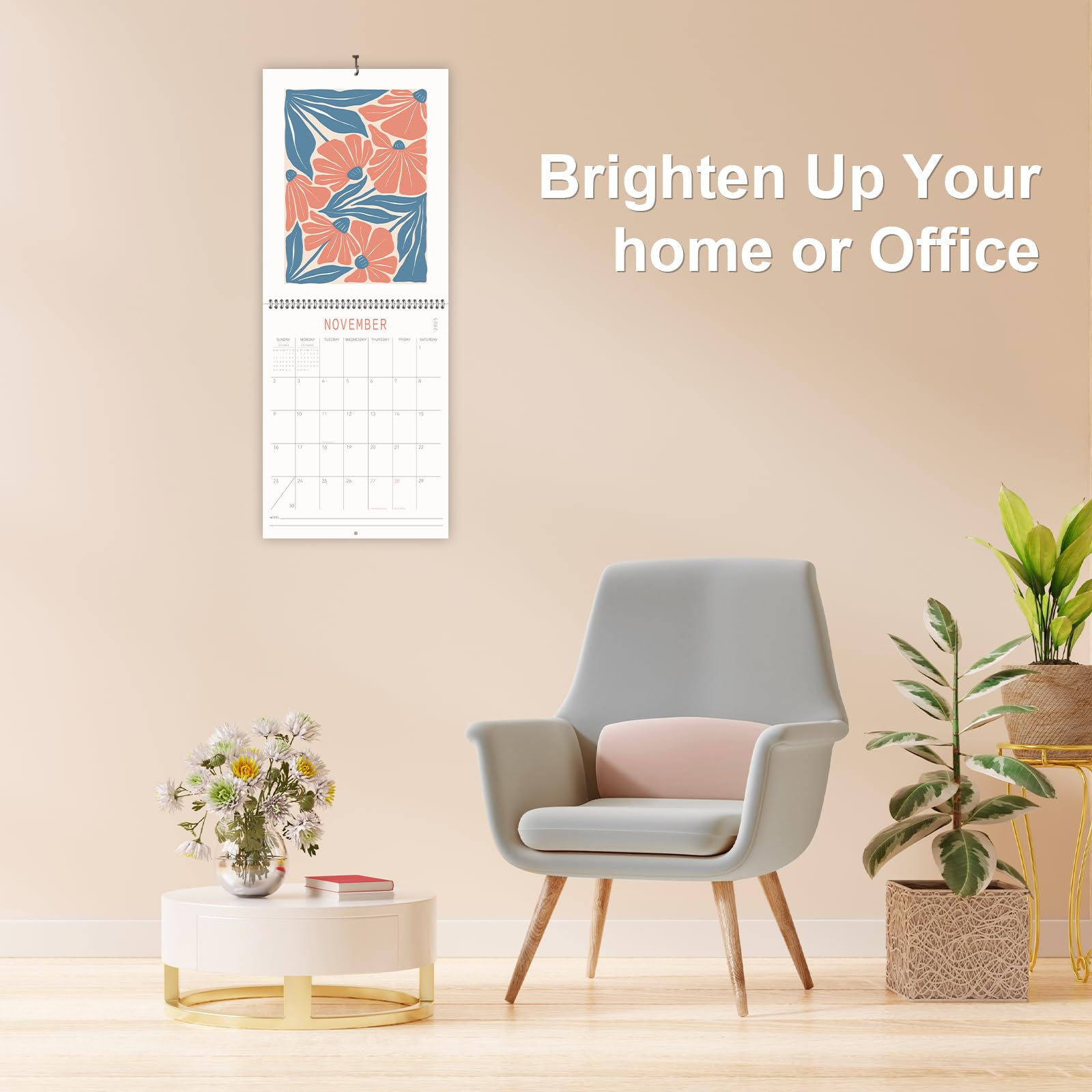 Guasslee 2025-2026 Wall Calendar - 19 Month Vertical Planner (June 2025-December 2026) | 28