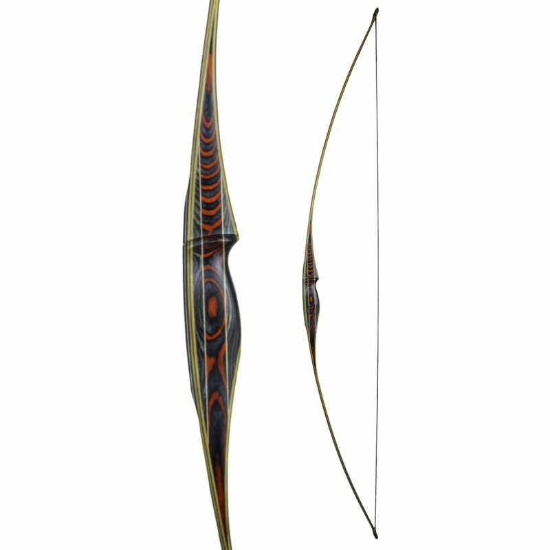 White Feather Munin Flatbow - Traditional Archery Bow for Hunting & Target Practice | Perfect for Outdoor Adventures & Medieval Reenactments