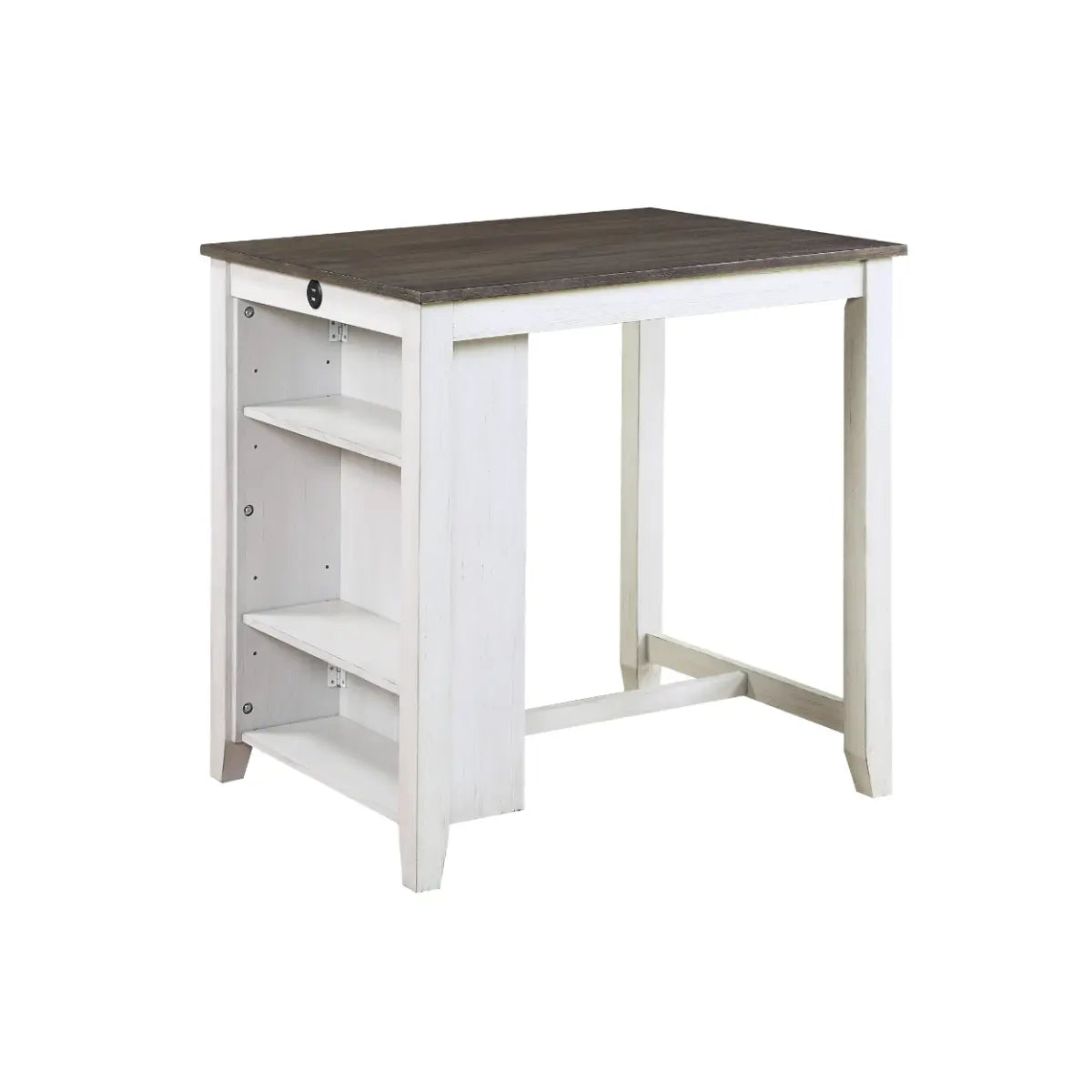 Daye Counter Height Dining Set 5773WH - 5-Piece Modern Kitchen Table & Stools for Breakfast Nook, Bar, Small Space - White Finish