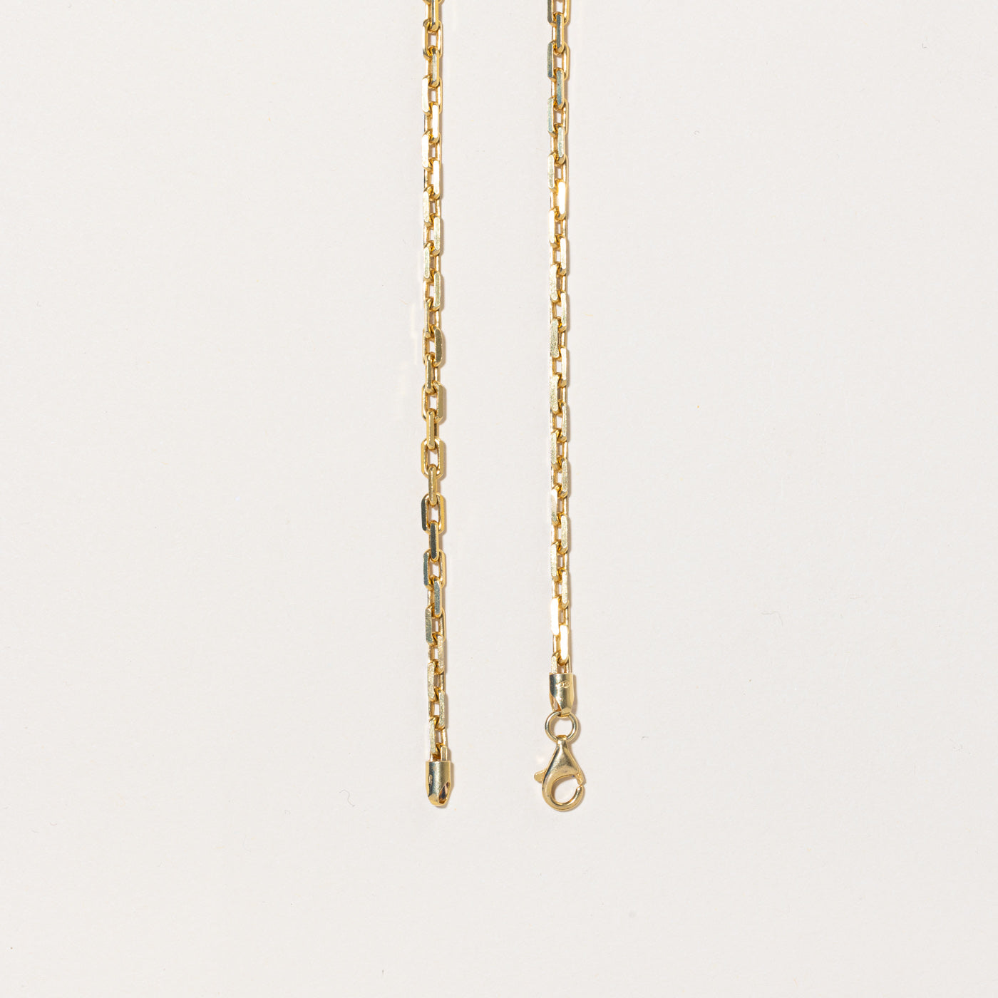 18K Yellow Gold Oval Link Chain Necklace - 20 Inches | Elegant Layering Piece for Women, Perfect for Everyday Wear & Special Occasions