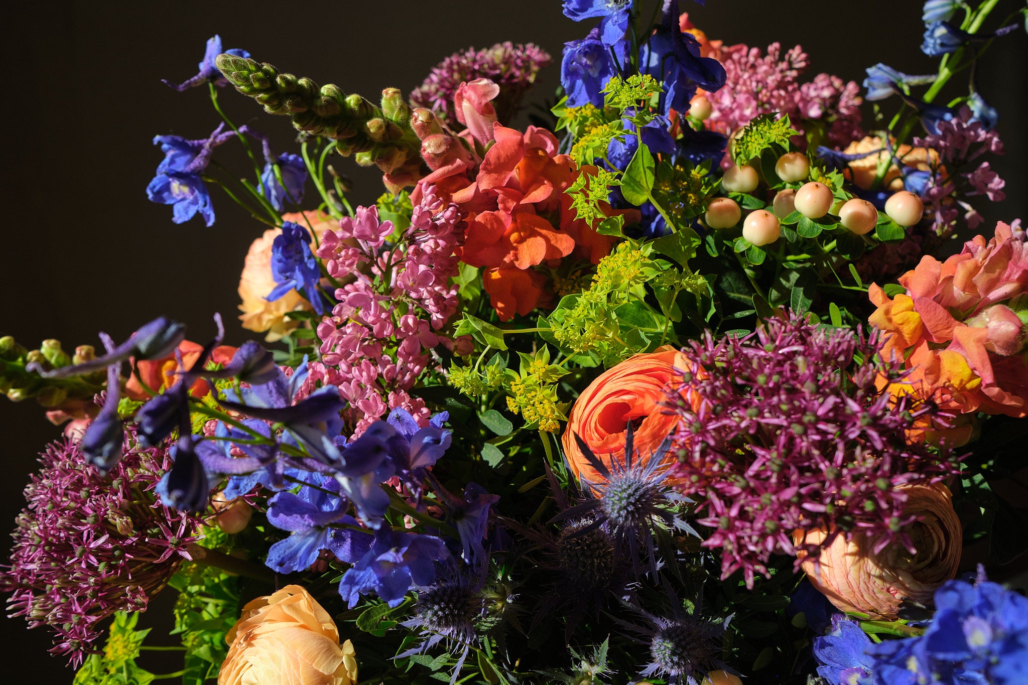 The Vibrant Bunch - Premium Artificial Silk Flowers Bouquet for Home Decor, Wedding Centerpieces & Party Arrangements | Perfect for Living Room, Dining Table, Office Desk & Event Decorations