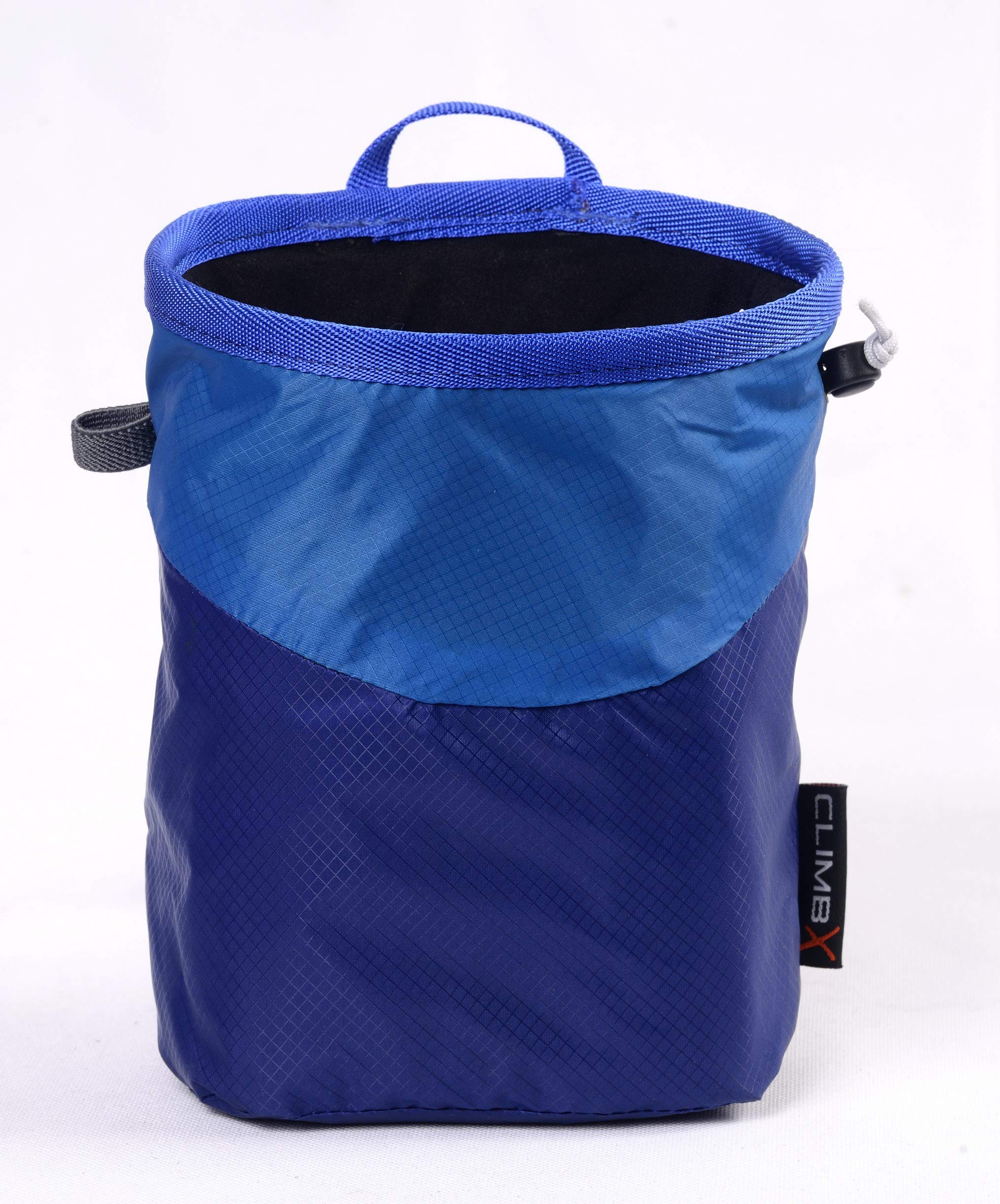 CLIMBX Fix-B Rock Climbing Chalk Bag with Chalk Ball - Lightweight Nylon Bouldering Chalk Pouch for Indoor & Outdoor Climbing Training