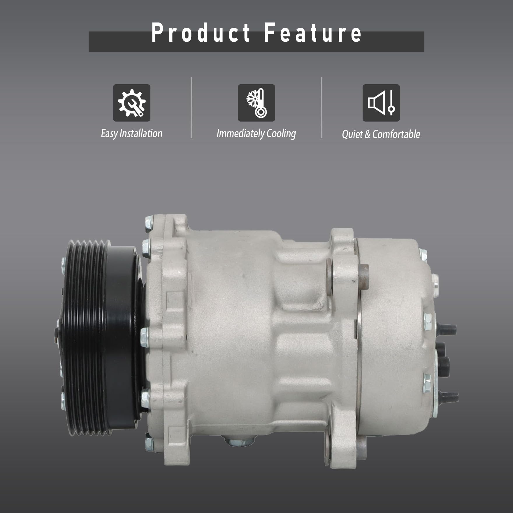 High-Quality A/C Compressor Replacement for Volkswagen TT Beetle Golf Jetta 2000-2006 - Perfect for Summer Cooling & Auto AC Repair