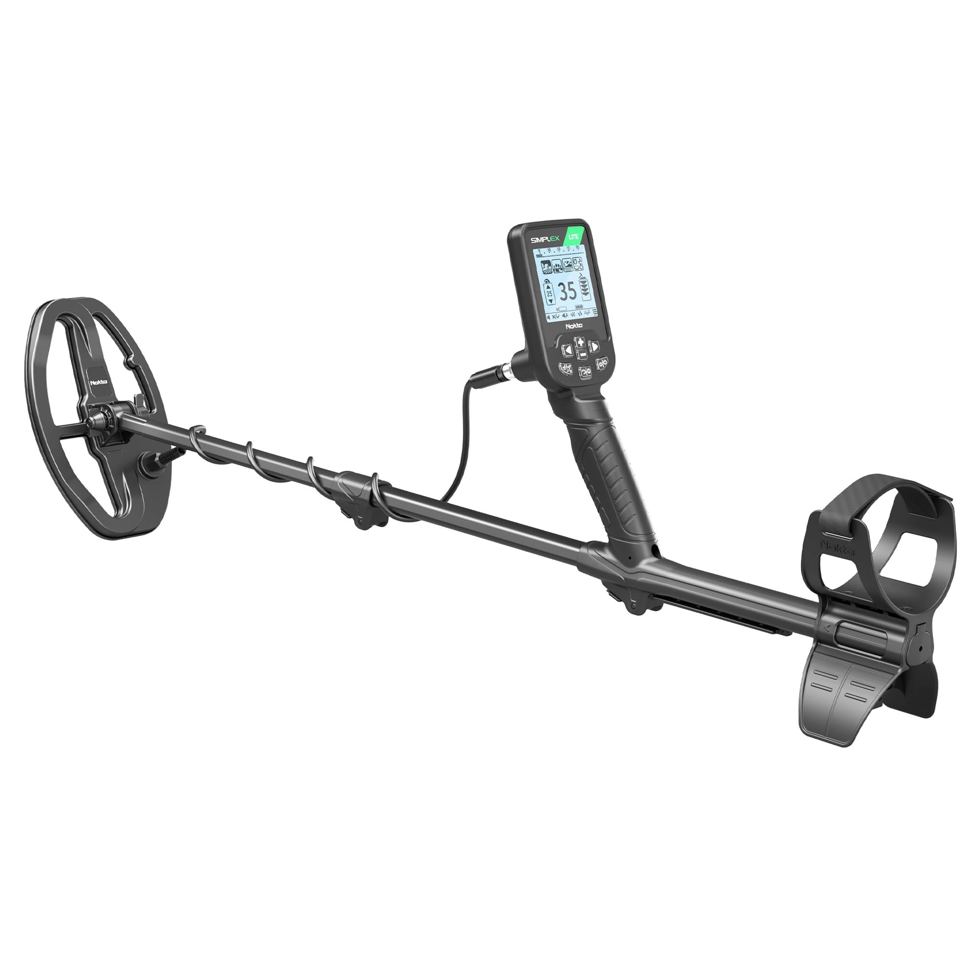 Nokta Simplex LITE Waterproof Metal Detector with 9.5 x 6 DD Coil - Open Box | Lightweight Metal Detecting for Beach, Park & Treasure Hunting
