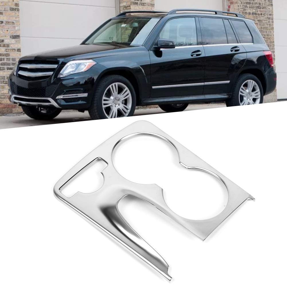 Acouto Chrome Cup Holder Cover for Benz GLK-Class (X204) 2008-2015 - Car Interior Upgrade Accessory for Stylish Protection