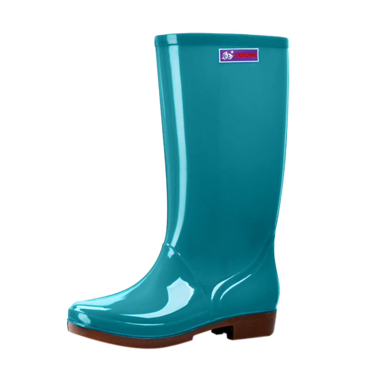 SNGSHJ Women's Waterproof Rain Boots - Non-Slip Rubber High-Tube Rain Shoes for Women | Perfect for Gardening, Hiking & Wet Weather