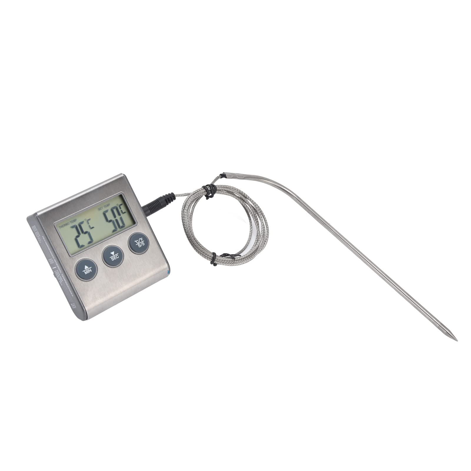 Digital Touchscreen Meat Thermometer - Waterproof, High Accuracy, Rustproof Cooking Thermometer for Grilling, BBQ, Baking & Kitchen Use