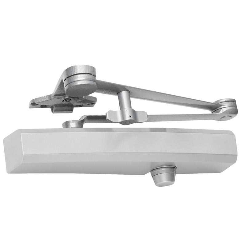 LCN 1450 HCUSH 689 Heavy Duty Surface Mounted Door Closer with Dead Stop Hold Open Arm - Grade 1 Commercial Door Closer, Slim Plastic Cover & Aluminum Construction - Ideal for Schools, Hospitals & Office Buildings