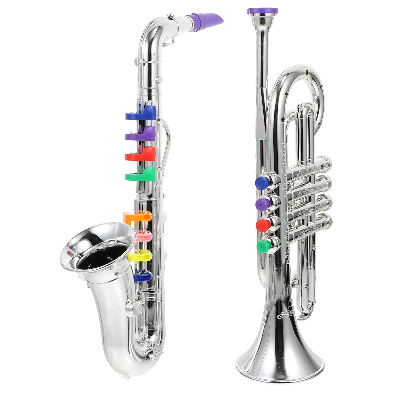Zerodeko 2Pcs Musical Instruments Toy Set for Toddlers - Saxophone & Puzzle Educational Toys for Kids | Perfect for Early Learning, Music Exploration & Sensory Play