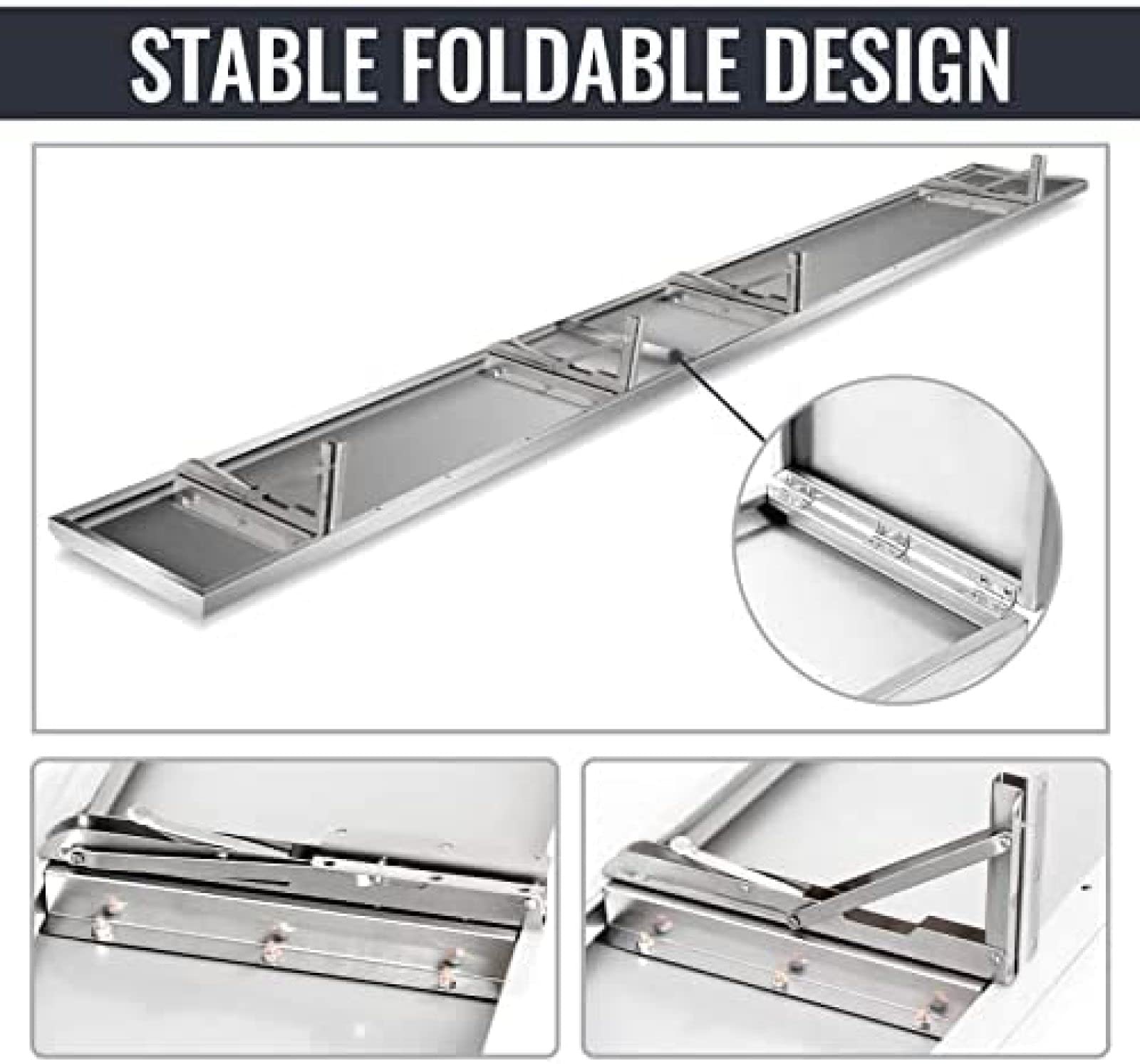 Stainless Steel Wall Mount Shelf - 96