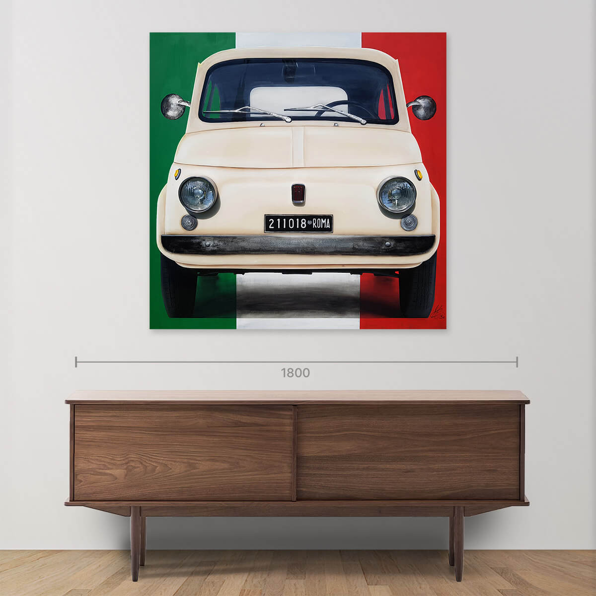 Fiat 500 Italy Flag Car Accessories - Italian Themed Decals & Stickers for Fiat 500 - Perfect for Car Enthusiasts & Italian Pride Lovers - Great for Car Shows, Italian Festivals & Personalizing Your Vehicle