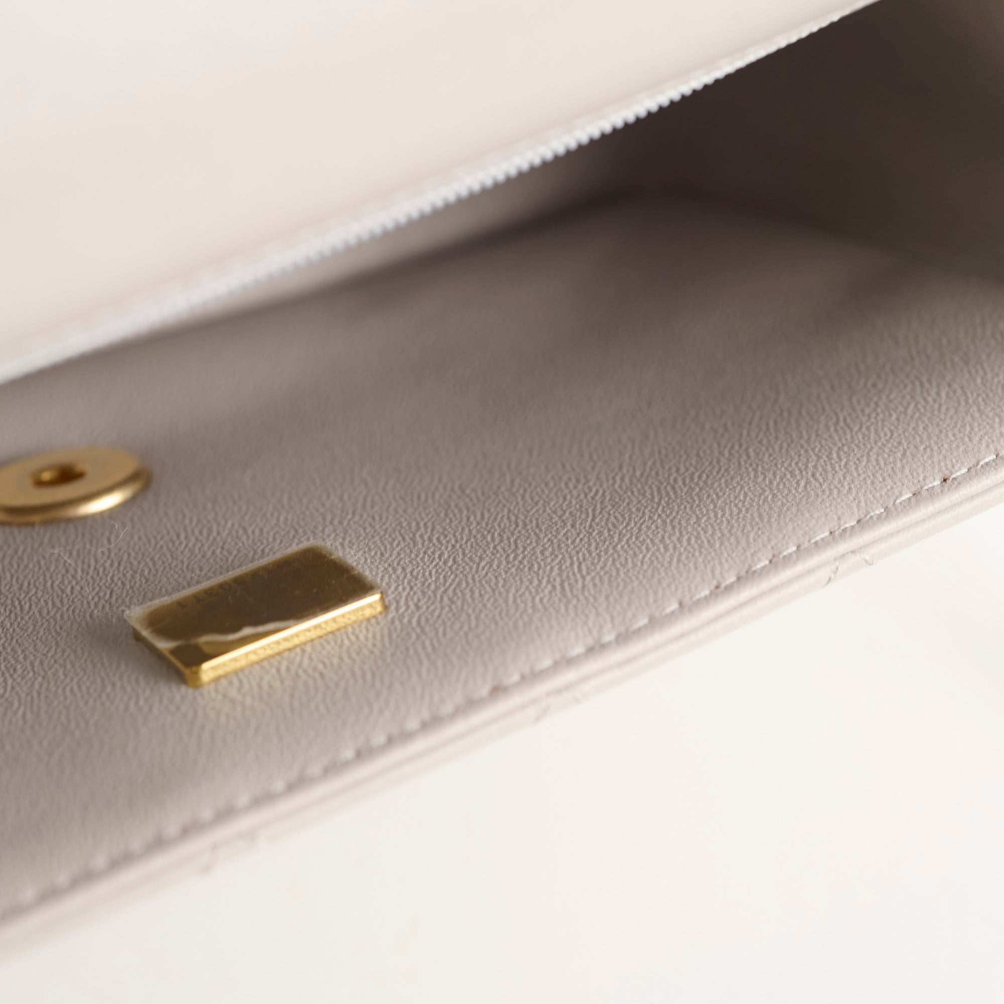 Chanel Mini Rectangular Top Handle Bag in Light Grey - Luxury Crossbody Purse for Women, Perfect for Parties & Evening Events