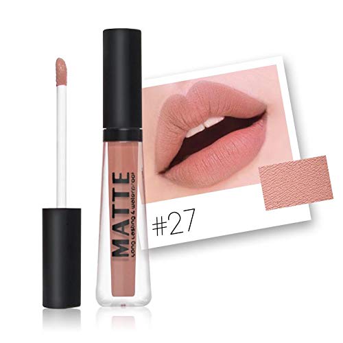 Miss Rose Liquid Matte Waterproof Lip Gloss - Long Lasting Brown Lipstick (5g) for Everyday Wear, Date Night & Special Occasions