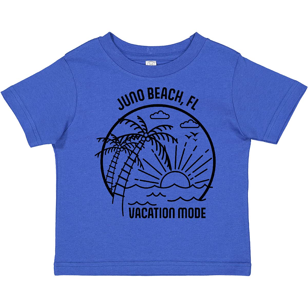 Inktastic Summer Vacation Mode Juno Beach Florida Toddler T-Shirt - Cute Florida Beach Themed Shirt for Toddlers & Kids - Perfect for Family Vacations, Beach Trips & Summer Outfits