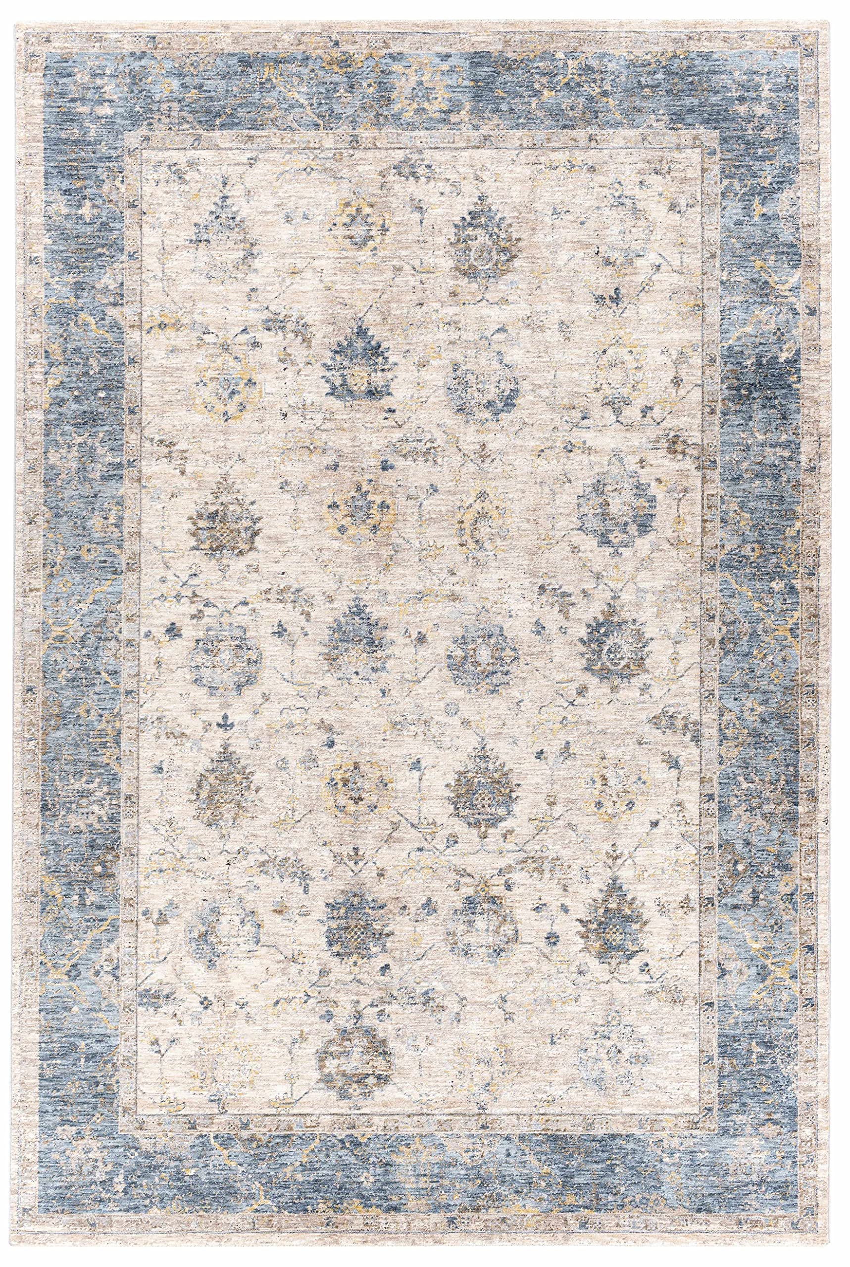 Hauteloom Wilkie Soft Plush Area Rug for Living Room & Bedroom - Gray & Brown 7'10
