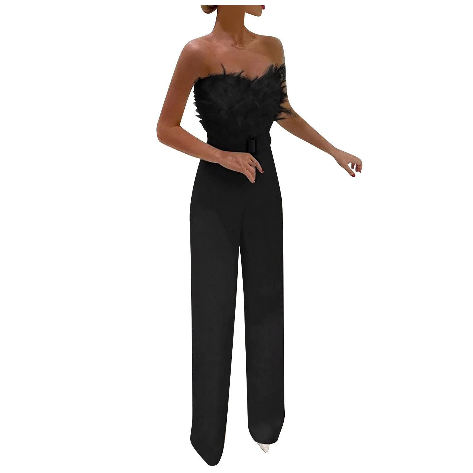 Sexy Women's Summer Jumpsuit - Sleeveless Loose Tank Romper with Pockets | Casual Crewneck One Piece Outfit for Beach, Vacation & Outdoor Activities