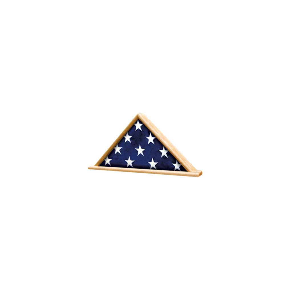 Memorial Flag Display Shadow Box for 5' x 9.5' Casket Flag - American Military Funeral Keepsake - Perfect for Honoring Veterans & Fallen Heroes at Home or Memorial Services