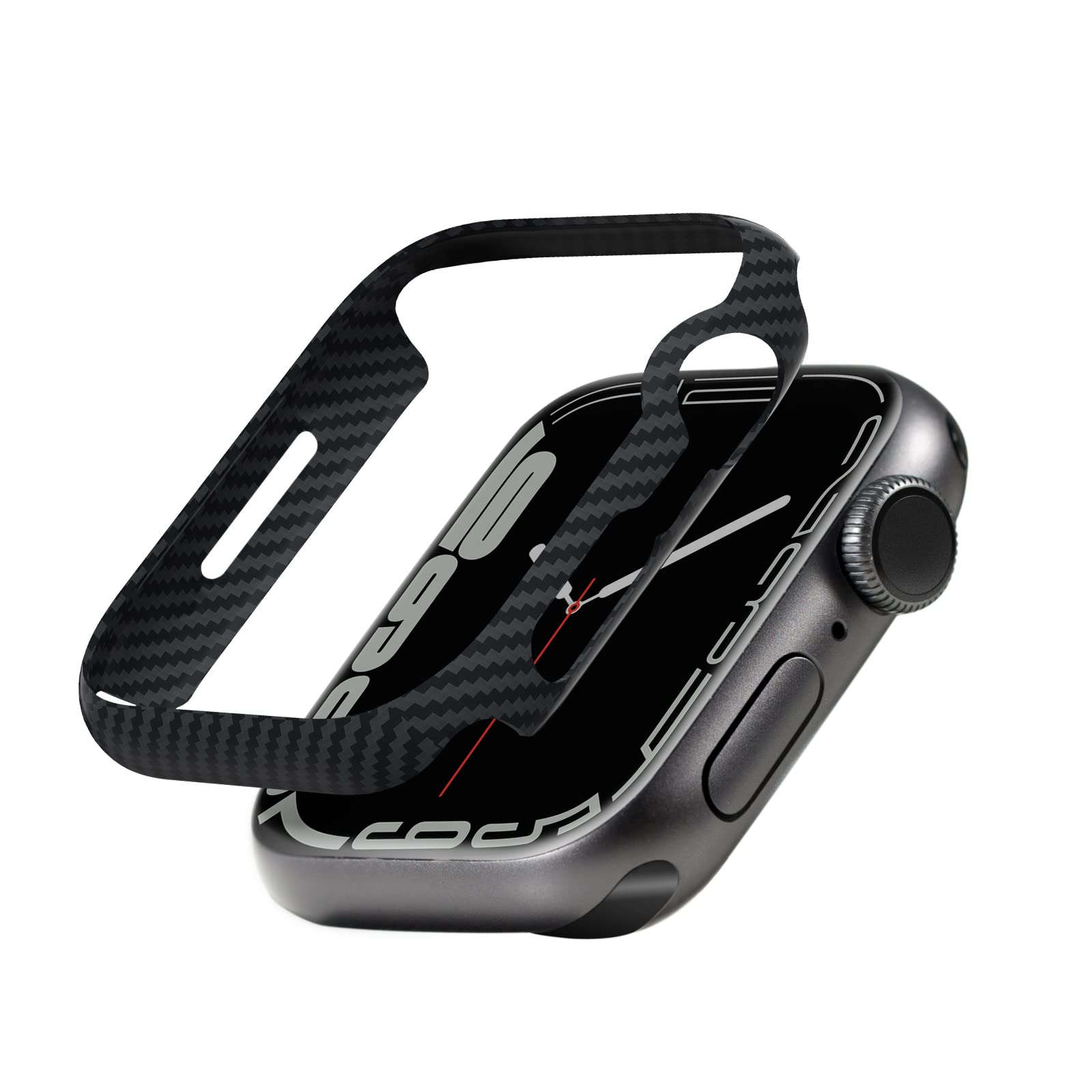 PITAKA Slim Aramid Fiber Case for Apple Watch 8/7 41mm - Minimalist Protection for Daily Wear