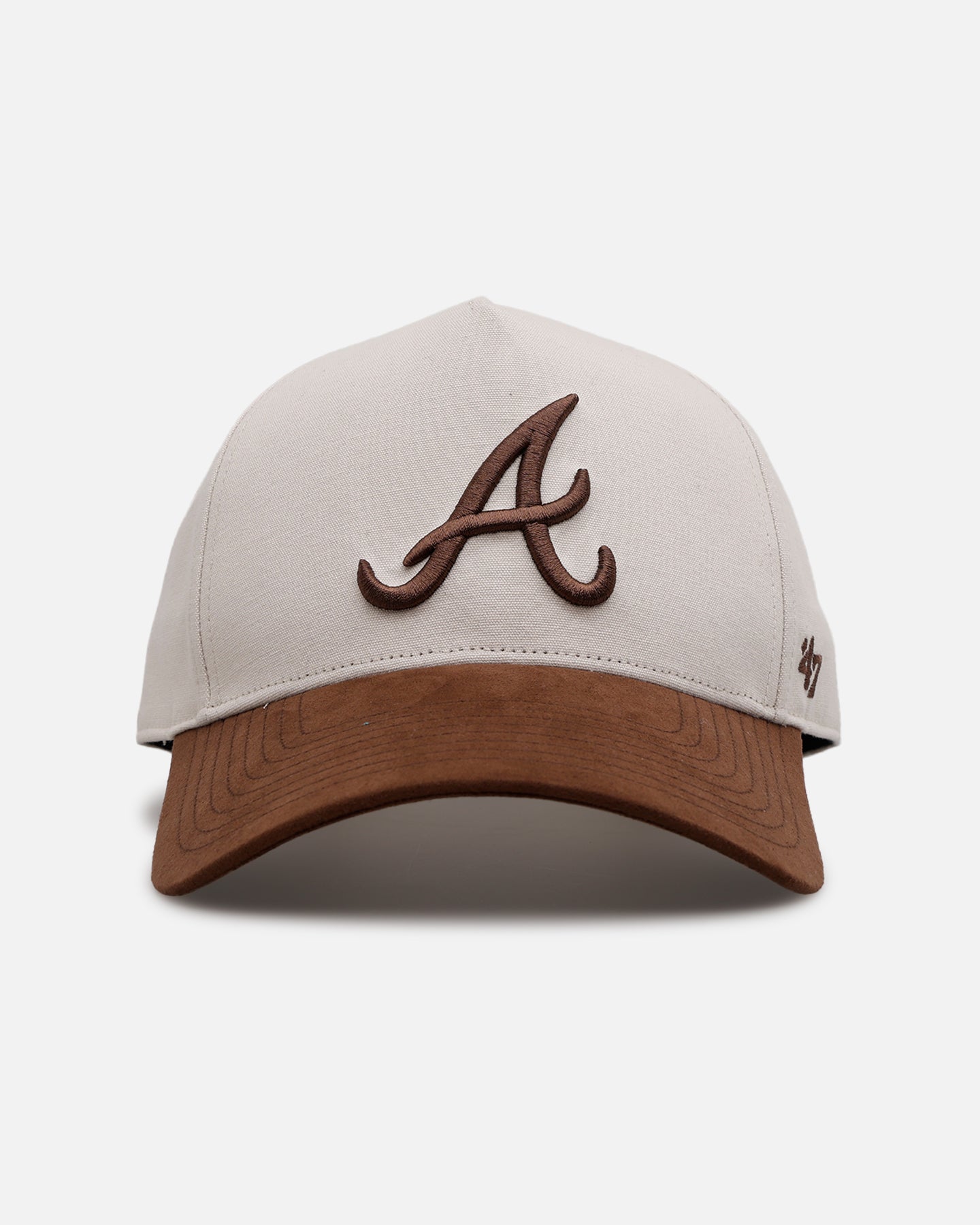 47 Brand Atlanta Braves 'Coconut' Snapback Hat - Adjustable Baseball Cap for Men & Women - Perfect for Sports Games, Casual Outfits and Braves Fans