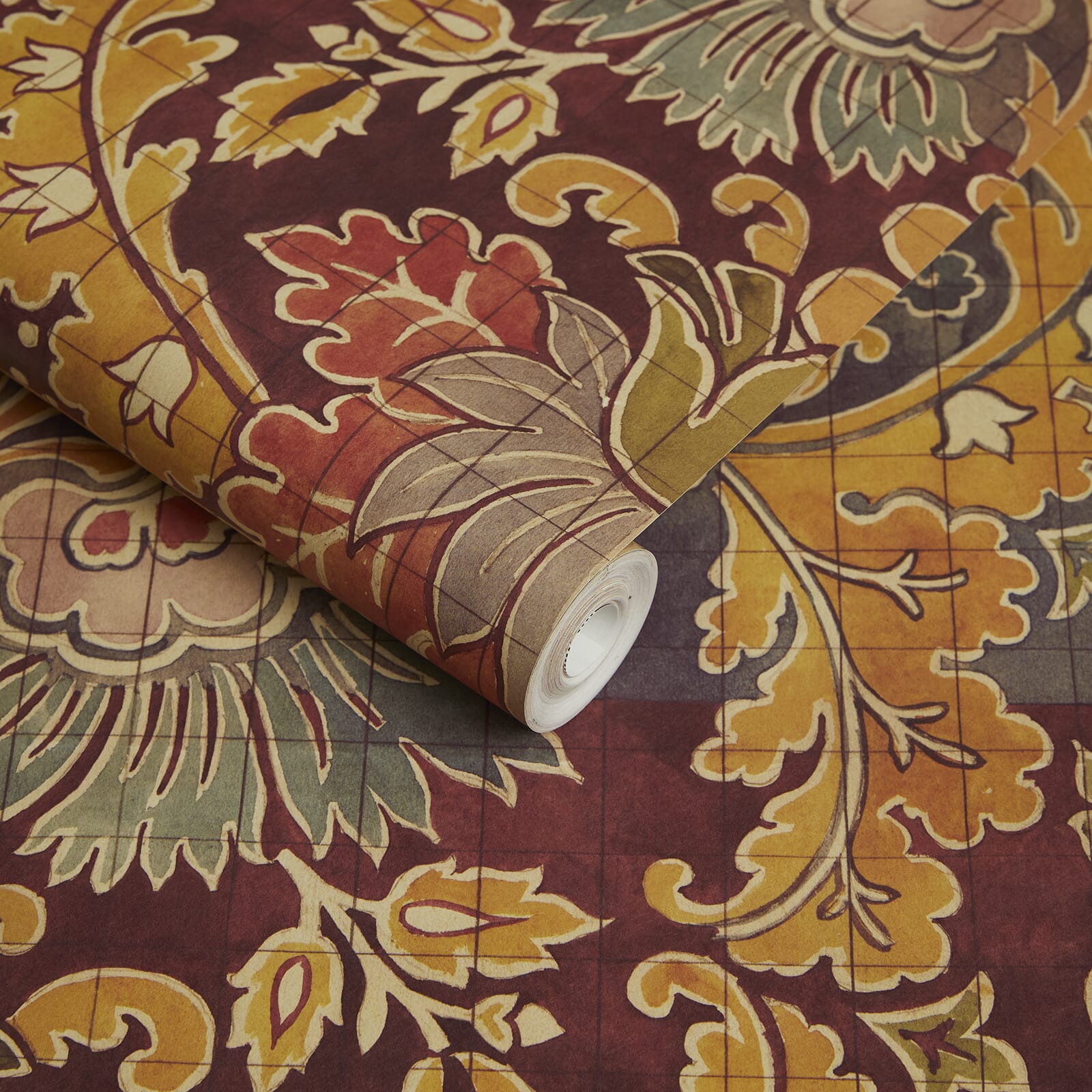 ANDASTRA Almandine Floral Wallpaper - Self-Adhesive Peel and Stick Wallpaper for Bedroom, Living Room, and Home Decor - Easy to Install and Remove