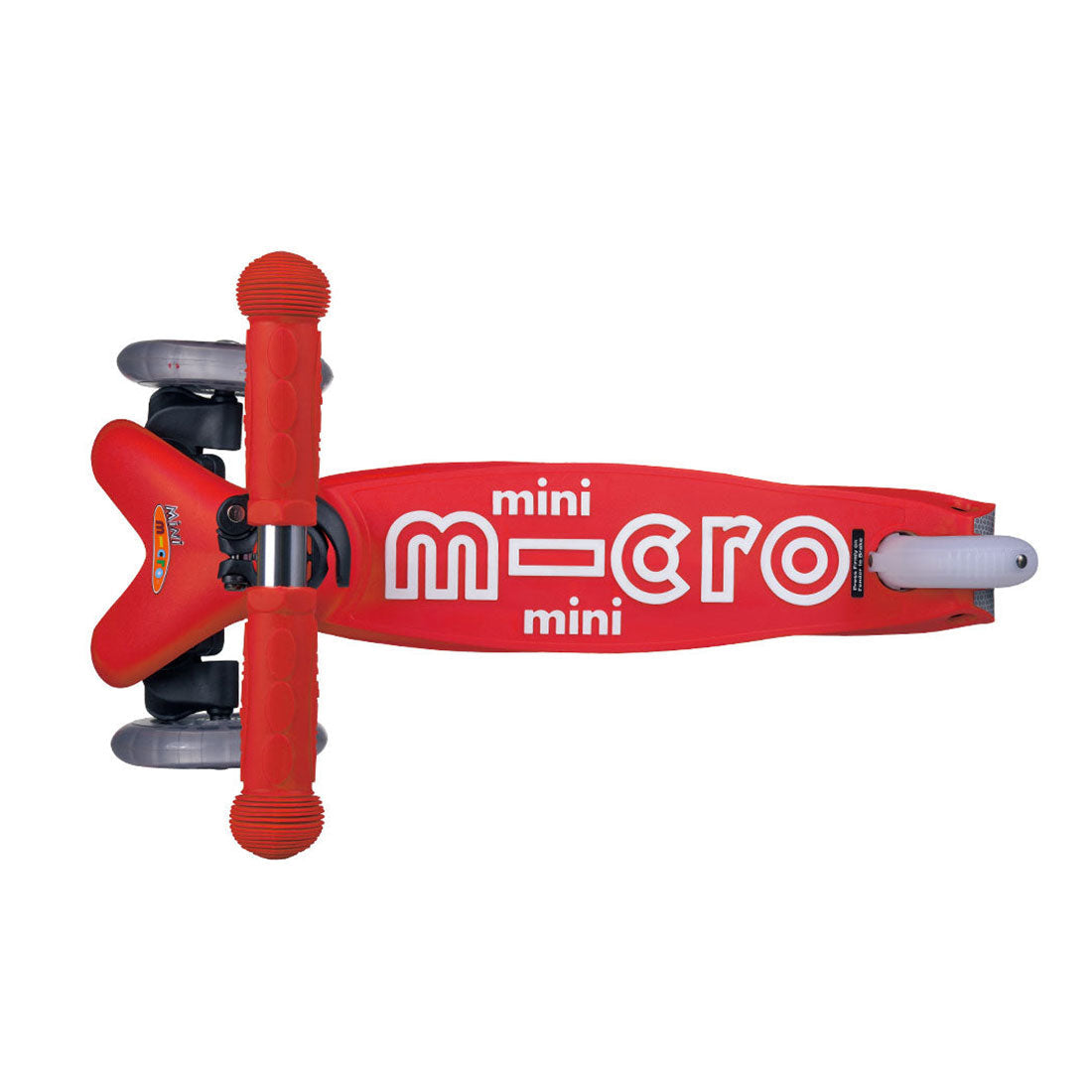 Micro Mini Deluxe 3 Wheel Scooter for Kids - Lightweight & Foldable Kick Scooter with Adjustable Handlebar (Red) - Perfect for Commuting, Park Rides & Neighborhood Fun