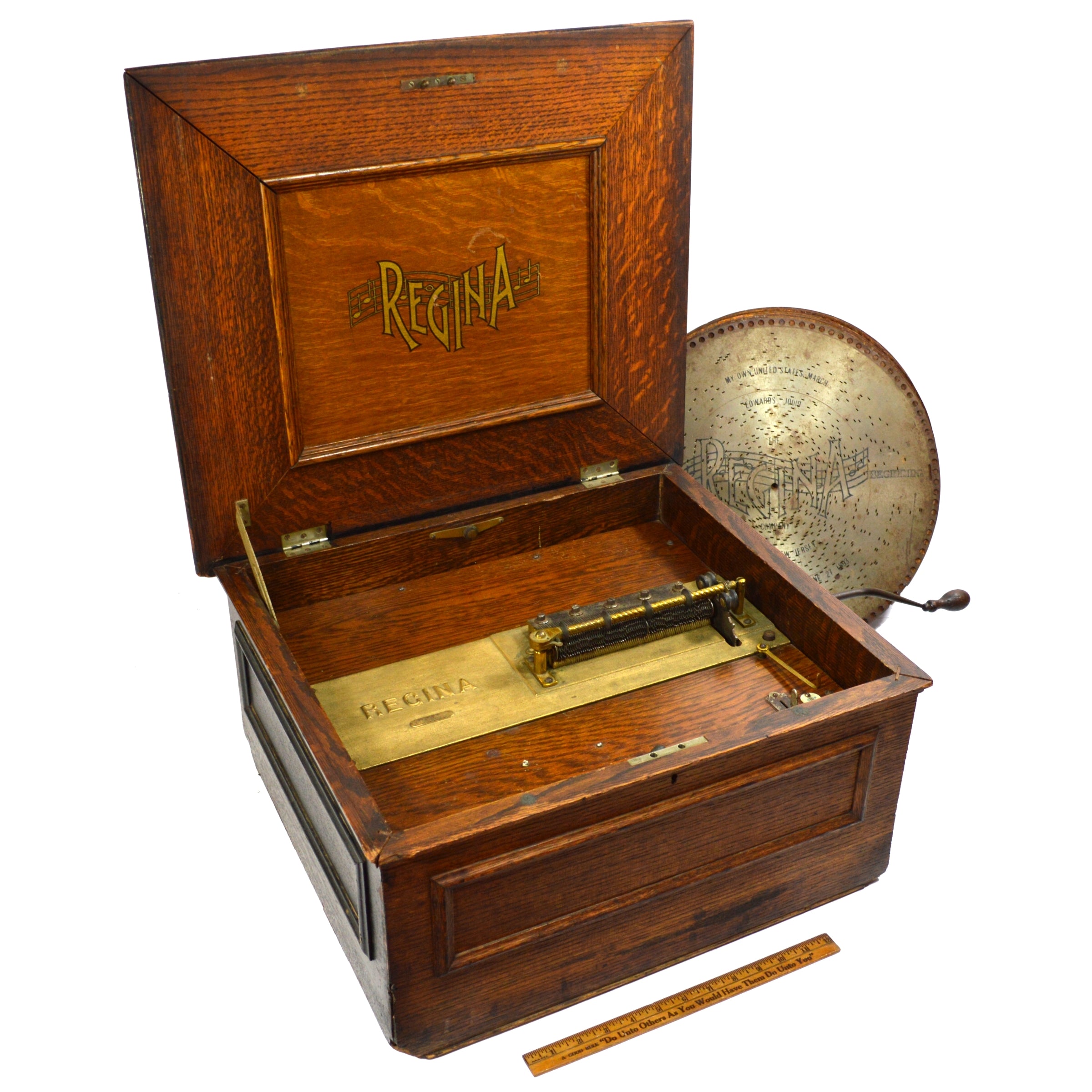 Antique Regina Polyphon Music Box 15.5
