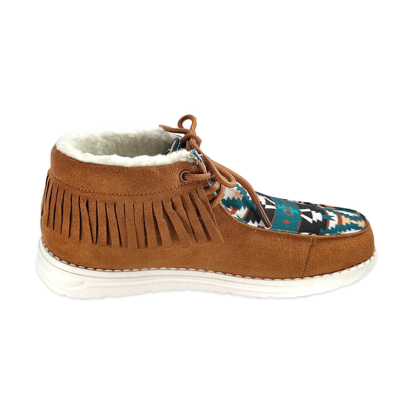 Women's Western Mesquite Fringed Moccasin Boots - Comfortable Cowgirl Ankle Boots for Country Dancing & Outdoor Adventures