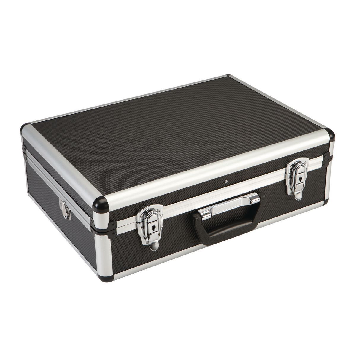 18x6x13 Inch Black Aluminum Carrying Case for Electronics - Durable Protective Case for Laptops, Cameras & DJ Equipment - Perfect for Travel, Storage & Professional Use
