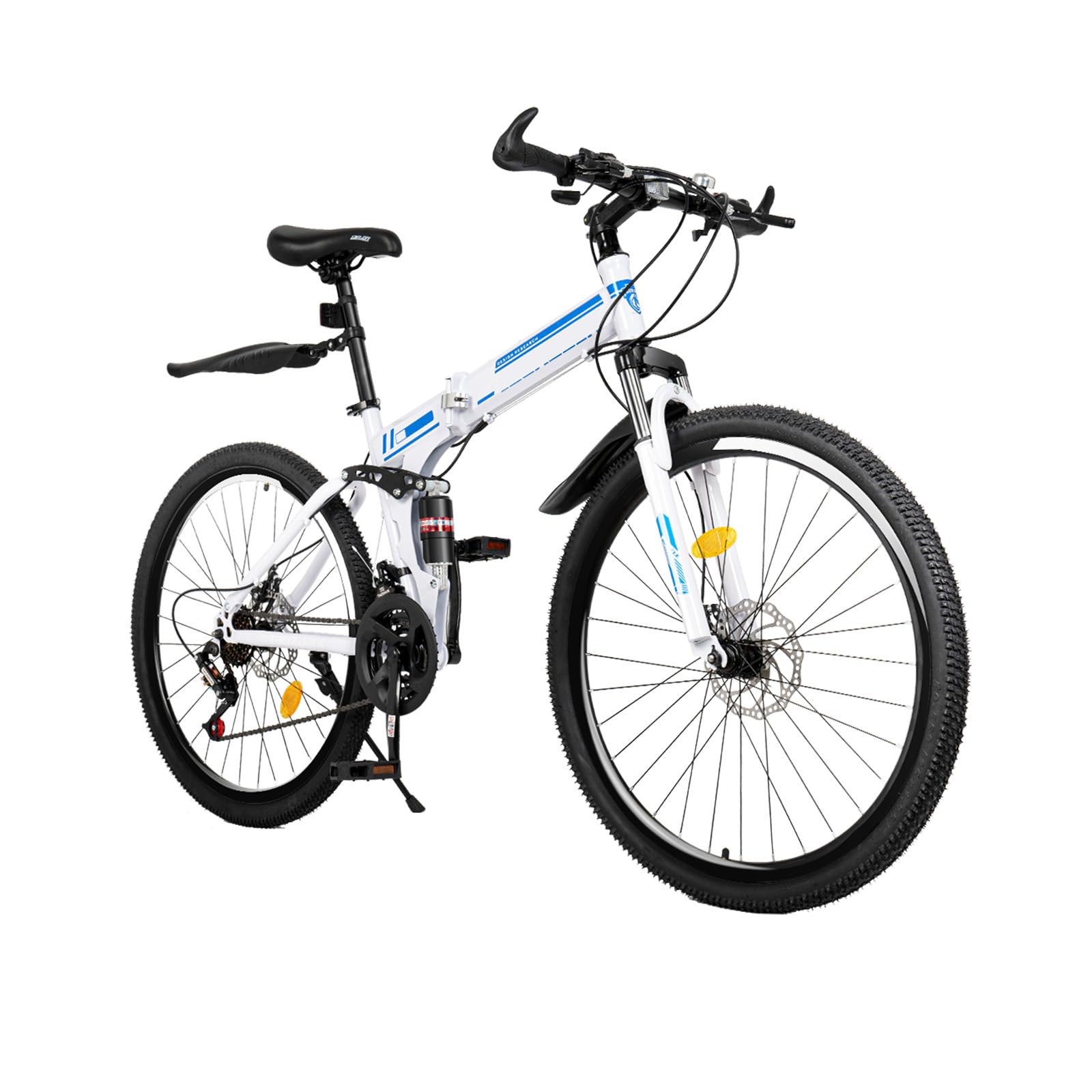 TBVECHI 7-Speed Folding Bike for Adults - Lightweight Portable Adjustable Height Bicycle with Shimano Gears - Perfect for Commuting, Camping & Urban Travel (Men & Women)