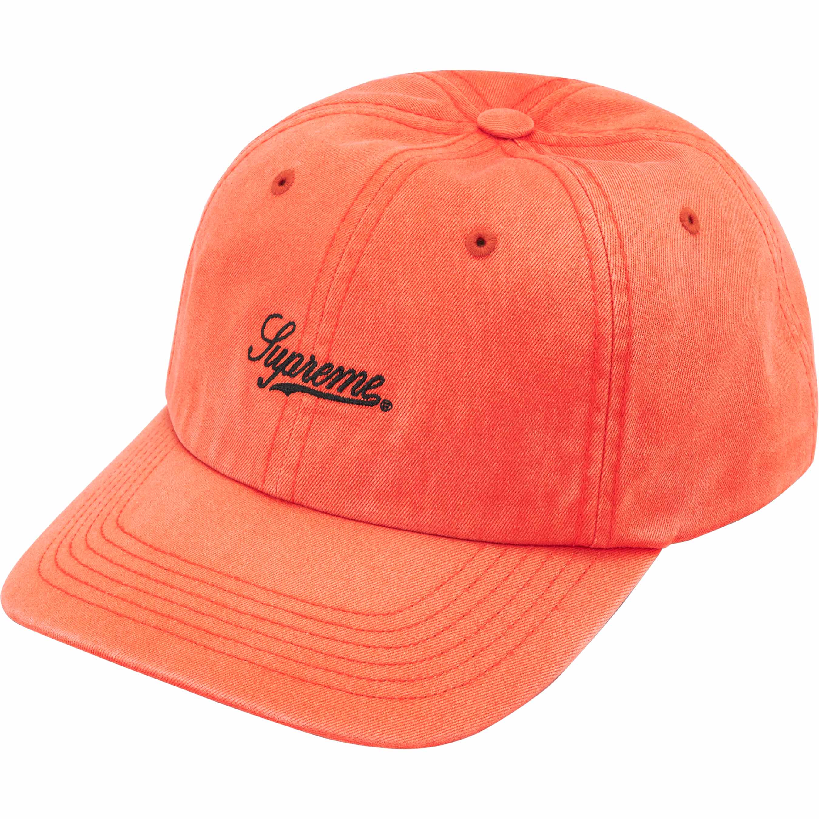Supreme Bleached Chino 6-Panel Orange Hat - Streetwear Fashion Cap for Men & Women | Perfect for Urban Style, Skateboarding & Hip-Hop Outfits